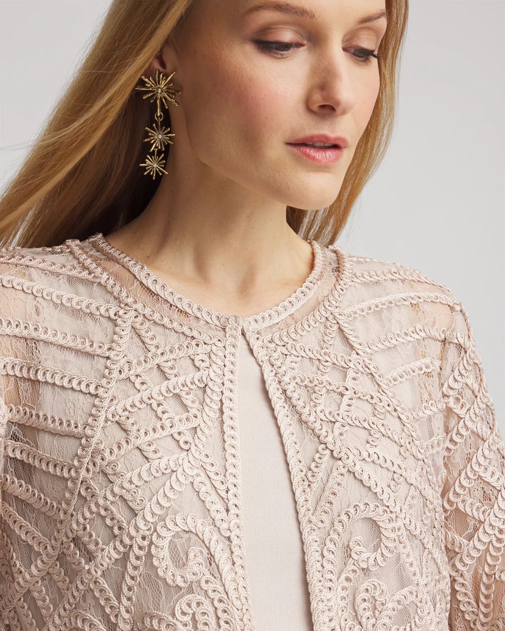 ジャケット・アウター HELIOPOLE EMBROIDERY LACE JACKET EMBROIDERY LACE JACKET｜HELIOPOLE｜HÉLIOPÔLE（エリオポール